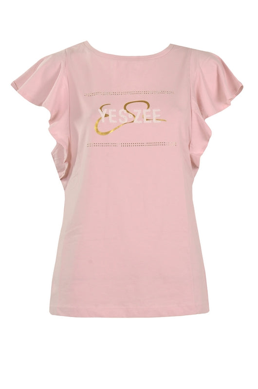 T-shirt donna con manica rouge