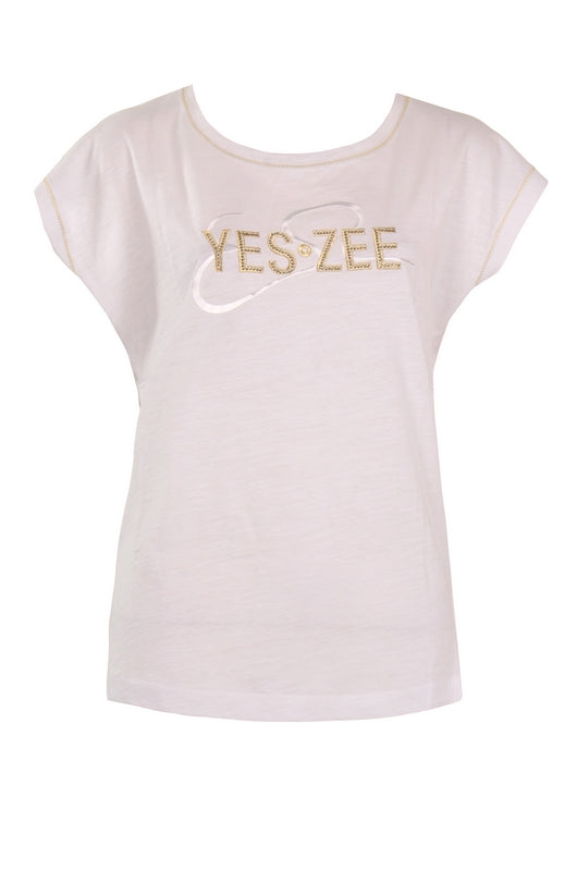 T-shirt donna con manica rouge