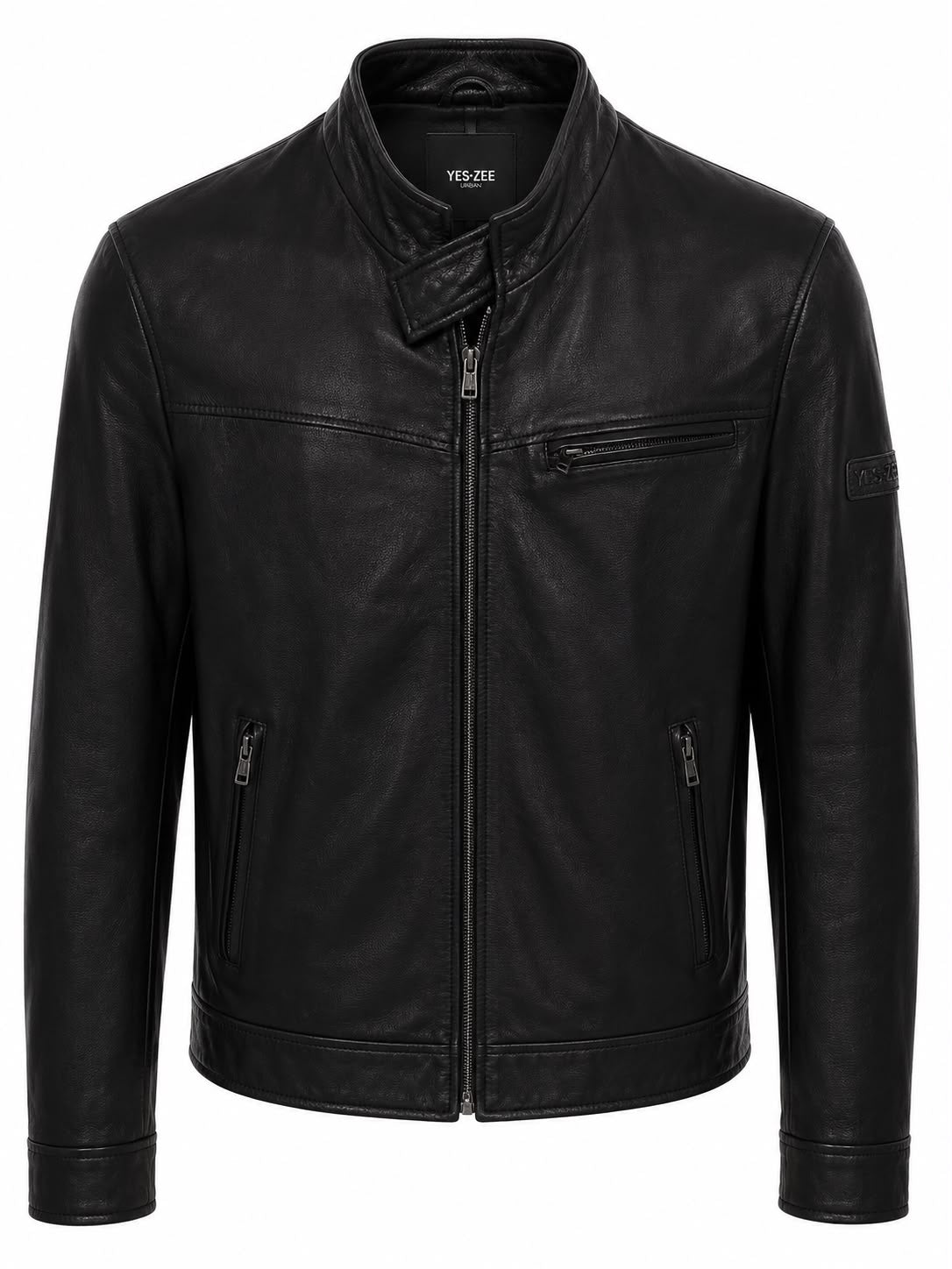 Giubbotto in Pelle Casual Uomo