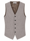 Gilet Elegante Uomo Yes-Zee Beige Melange