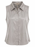 Camicia Donna Smanicata Grigio Ghiaccio